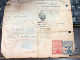 Viet Nam Suoth Old Documents That Have Children Authenticated(1 2 $ Thu Hien Phu Bac Viet 1952) PAPER Have Wedge QUALITY - Sammlungen
