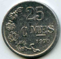 Luxembourg 25 Centimes 1970 Alu KM 45a.1 - Luxemburg