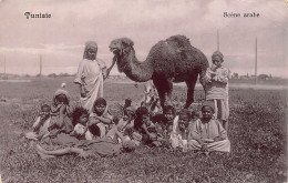Tunisie - Scène Arabe - Enfants Et Dromadaire - Ed. E.C. 319 - Tunisia