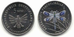 5 Euro, Sondermünze 2023,  Prägestätte (J), Gebänderte Prachtlibelle, Bankfrisch - Deutschland