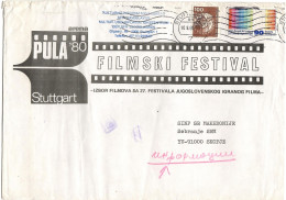 Arena Pula ( Croatia ) Yugoslavia Cinema - Stuttgart  BIG COVER - 1980 - Cartas & Documentos