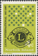 274265 MNH NORFOLK 1967 50 ANIVERSARIO DE LIONS CLUB INTERNATIONAL - Norfolk Eiland