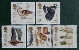Bird Vogel Oiseau Pajaro (Mi 1615-1619) 1996 Used Gebruikt Oblitere ENGLAND GRANDE-BRETAGNE GB GREAT BRITAIN - Usati