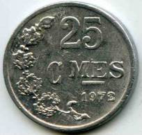Luxembourg 25 Centimes 1972 Alu KM 45a.1 - Luxemburg
