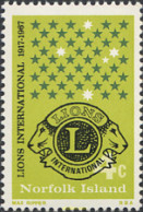 274265 MNH NORFOLK 1967 50 ANIVERSARIO DE LIONS CLUB INTERNATIONAL - Ile Norfolk