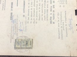 Viet Nam Suoth Old Documents That Have Children Authenticated(2$ Ha Noi 1950) PAPER Have Wedge QUALITY:GOOD 1-PCS Very R - Colecciones