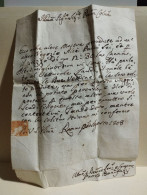 Italy Old Letter Store Fabric Samples. Lettera Con Mostre Stoffa Negozi Roma. A Veroli 1808 - Non Classés