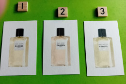 CHANEL    - 3 Cartes Parfumées - Modernas (desde 1961)