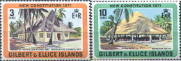 318218 MNH GILBERT Y ELLICE 1971 NUEVA CONSTITUCION - Isole Gilbert Ed Ellice (...-1979)