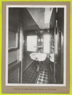 PHOTO ORIGINALE TRAINS Cabinet De Toilette WC Des Voitures De 3ème Classe - Treni
