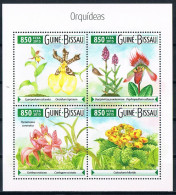 Bloc Sheet  Fleurs Orchidées Flowers Orchids  Neuf  MNH **   Guine Bissau 2015 - Orchideeën
