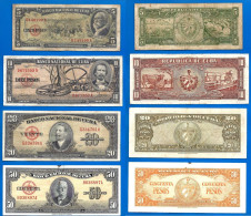 Lot Cuba 5 10 20 50 Pesos 1958 Billet Peso Centavos Kuba Billets - Kuba
