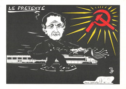 Lardie Le Prétexte Train TGV PCF Parti Communiste Illustration Illustrateur - Lardie