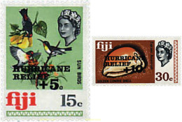 87015 MNH FIJI 1972 PRO DAMNIFICADOS POR EL HURACAN - Fiji (1970-...)