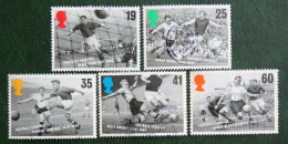 Football Legends Soccer (Mi 1625-1629) 1996  Used Gebruikt Oblitere ENGLAND GRANDE-BRETAGNE GB GREAT BRITAIN - Used Stamps