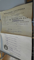 CHATEAUDUN  R THOMAS FILS INSTALLATIONS ELECTRIQUES - 1900 – 1949