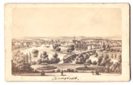 Fotografie Eminger, Ansicht Cannstatt, Panorama Mit Eisenbahnbrücke  - Lugares