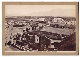 Foto Giacomo Brogi, Florence-Naples, Ansicht Pompei - Pompeji, Panorama Presco Da Teatro E Quartiere Dei Soldati  - Lugares