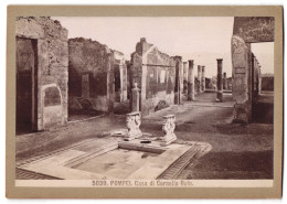Foto Giacomo Brogi, Florence-Naples, Ansicht Pompei - Pompeji, Casa Di Cornelio Rufo  - Places