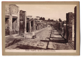Foto Giacomo Brogi, Florence-Naples, Ansicht Pompei - Pompeji, Strada Dell' Abbondanza  - Lugares
