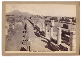 Foto Giacomo Brogi, Florence-Naples, Ansicht Pompei - Pompeji, Veduta Generale Del Foro Civile  - Places