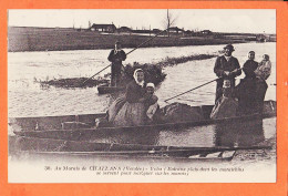30607 / CHALLANS 85-Vendée Yoles Bateaux Plats Maraichins Naviguer Marais 1923 De CHAUVET Froidfond Par La Garnache - Challans