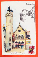 30793 / Le VIEUX PARIS Tour Du LOUVRE Maison Aux PILIERS Offert Par Magasins BON MARCHE Maison BOUCICAUT - ROBIDA 1900s - Robida