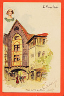 30795 / Le VIEUX PARIS Place Du PRE Aux CLERCS Illustration Albert ROBIDA 1901 à Tisse BONNE Orléans - Robida