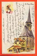 30796 / Le VIEUX PARIS (75003) Eglise SAINT-JULIEN Des MENETRIERS-Actuel 170 Rue St Martin- Illustration ROBIDA 1900  - Robida