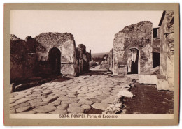 Foto Giacomo Brogi, Florence-Naples, Ansicht Pompei - Pompeji, Porta Di Erclano  - Places