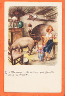 30900 / POULBOT Maman Cochon Qui Fouille Dans Le Buffet 1915s Ligue Nationale Contre Le Taudis  A. RAMPIN Paris - Poulbot, F.