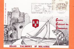30609 / TALMONT-SAINT-HILAIRE St 85-Vendée Centre Culturel TALMONDAIS Section Philatélique Par LEVE 1987 Imp PINSON  - Talmont Saint Hilaire