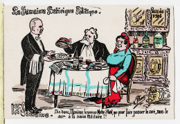30919 / FLEURY 12em Semaine 1906 Politique Satirique Marianne Maitre Hôtel Cure Sauce Militaire Illustrateur FLEURY - Satirisch