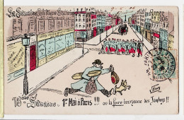 30907 / ⭐ ◉ FLEURY 18e Semaine Politique Satirique 1er Mai 1906 Foire Bourgeoise Des Jambons à ROCHE Galerie Saint Mars - Sátiras