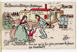 30914 / FLEURY 20e Semaine Politique Satirique Année 1906 Usine Française Produits Etrangers à ROCHE Galerie St Mars - Sátiras