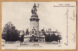 30770 / ⭐ ◉ GILETTA 8821-LYON II Monument De La REPUBLIQUE Place CARNOT 1902 à RIPAUX Rue Ancien Palais Montargis - Lyon 2