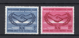 VERENIGDE NATIES-NEW YORK Yt. 139/140 MNH 1965 - Unused Stamps