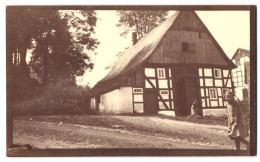 Fotografie Unbekannter Fotograf, Ansicht Hoppecke, Altes Fachwerkhaus Im Ort  - Lieux