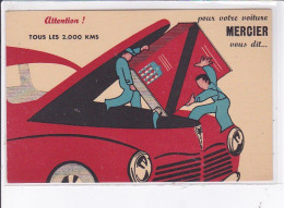 PUBLICITE : Garage MERCIER (automobile - Graissage Antar - Crypton) - Très Bon état - Publicidad