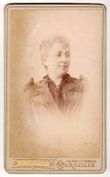 CARTE CDV - Edit. A. LEZER Marseille - Portrait De Emma Jourday - Tirage Aluminé 19 ème - Taille 63 X 104 - Antiche (ante 1900)