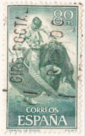 1960 - ESPAÑA - FIESTA NACIONAL TAUROMAQUIA - DERECHAZO - EDIFIL 1260 - Gebraucht