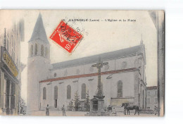 LAGRESLE - L'Eglise Et La Place - état - Other & Unclassified