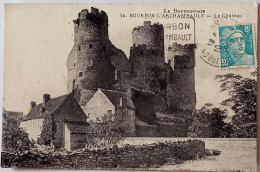 CPSM Circulée 1949, Boubon L'Archambault (Allier) - Le Château.  (101) - Bourbon L'Archambault