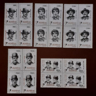 Romania 1999 - Comedic Actors , Block Of 4 , MNH , MI. 5435-5439 - Unused Stamps