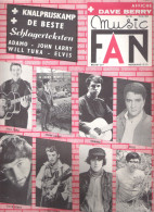 MUSIC-FAN  NR 56 VAN  10 OKTOBER 1965  - WILL TURA -ADAMO -  JOHN LARRY - ELVIS - DAVE BERRY - NEDERLANDS  (MF 56 ) - Sonstige & Ohne Zuordnung