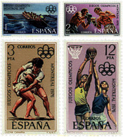 84974 MNH ESPAÑA 1976 21 JUEGOS OLIMPICOS VERANO MONTREAL 1976 - Unused Stamps
