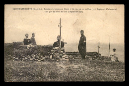 GUERRE 14/18 - STE-GENEVIEVE (MEURTHE-ET-MOSELLE) - TOMBES DU LT MAROT ET DE CINQ DE SES SOLDATS - War 1914-18