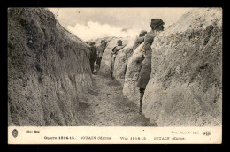 GUERRE 14/18 - SOUAIN (MARNE) - SOLDATS DANS LES TRANCHEES - War 1914-18