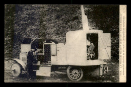 GUERRE 14/18 - CANON ALLEMAND  AUTOMOBILE DESTINE AU TIR CONTRE DIRIGEABLES ET AEROPLANES - War 1914-18