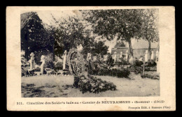 GUERRE 14/18 - CIMETIERE DES SOLDATS TUES AU CESSIER DE BEUVRAIGNES (SOMME) - War 1914-18
